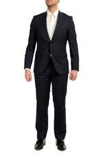 Hugo Boss Men's "Johnstons5/Lenon1" Regular Fit 100 Wool Suit US 44R IT 54R