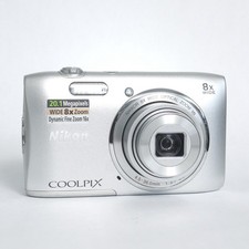 Nikon COOLPIX S3600 20.1MP Digital Camera - Silver for sale online
