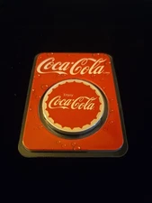 Coca-Cola 1 oz .999 Fine Silver Colorized Bottle Cap Design APMEX