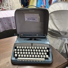 Vintage Brother Webster Portable Typewriter with Case thumbnail