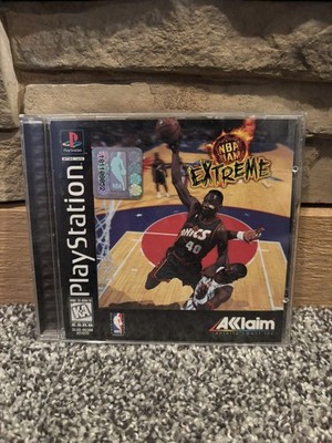 PS1 NBA Jam Extreme (PlayStation 1, 1996) Black Label With Booklet Manual