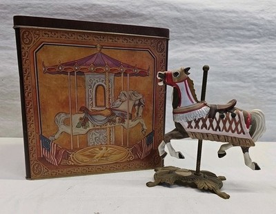 Carousel Horse Hand Signed By Tobin Fraley   Limited Edition With COA And Tin