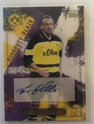 Jürgen Kohler Autograph Topps BVB Vernissage 2023/24 Ruhrpott Flair Auto