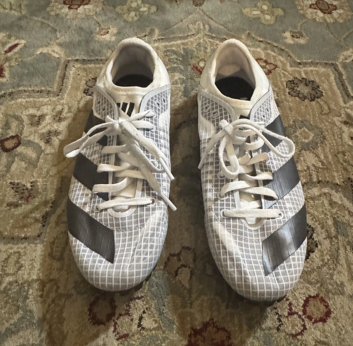 Scarpe da pista Adidas Sprintstar GX6685 da uomo taglia 8 5 bianco nero grigio