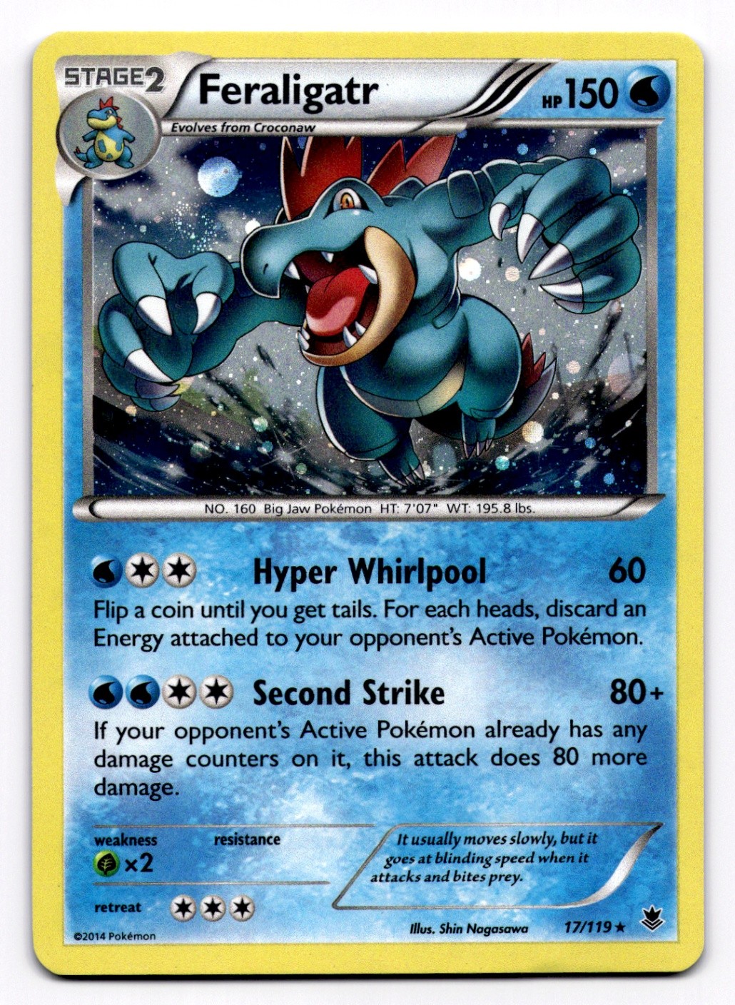 Feraligatr - 17/119 (Cosmos Holo) Blister Exclusives - Pokemon LP 017/119