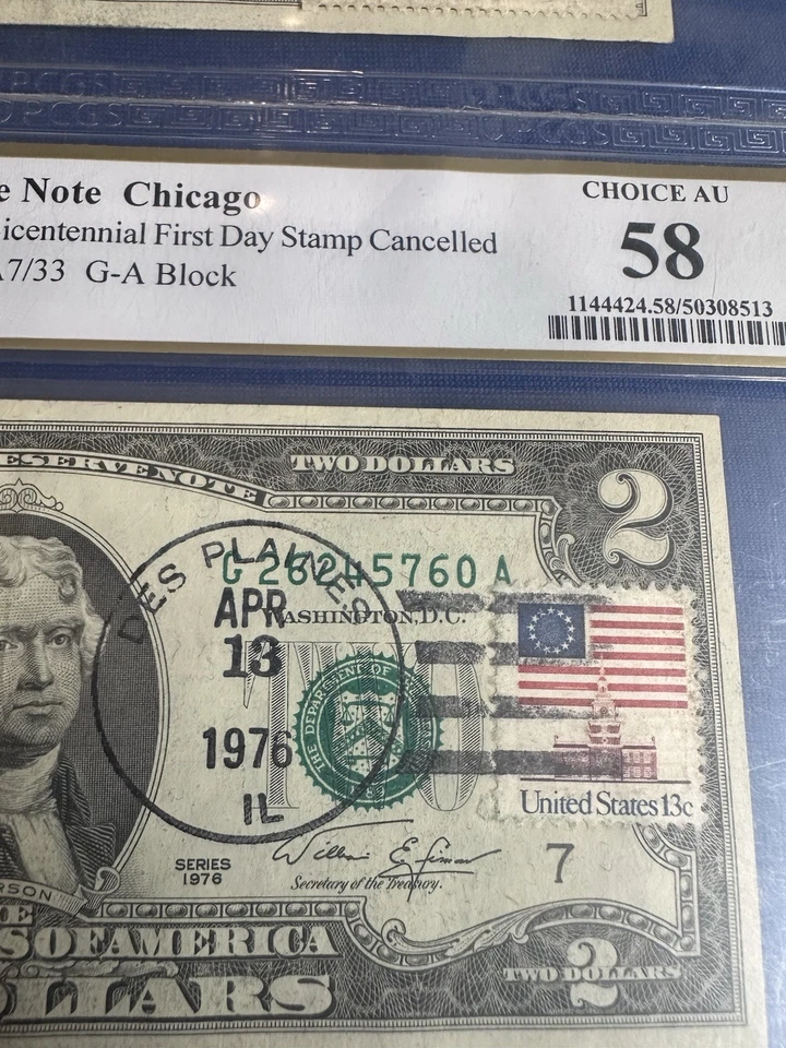 2 1976 $2 Notes PCGS Graded! Both From Chicago ! - Image 2 of 4