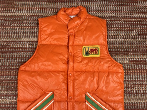 Vintage Jaws Of Life Tool gefütterte Weste orange grün Größe Small Mitarbeiter Uniform - Bild 2 von 7
