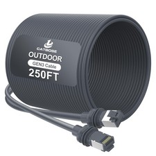 250FT Starlink Gen3 Cable Outdoor V3 26AWG Copper for Starlink Kit Rectangular