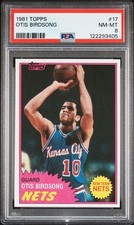 1981 TOPPS #17 OTIS BIRDSONG PSA 8