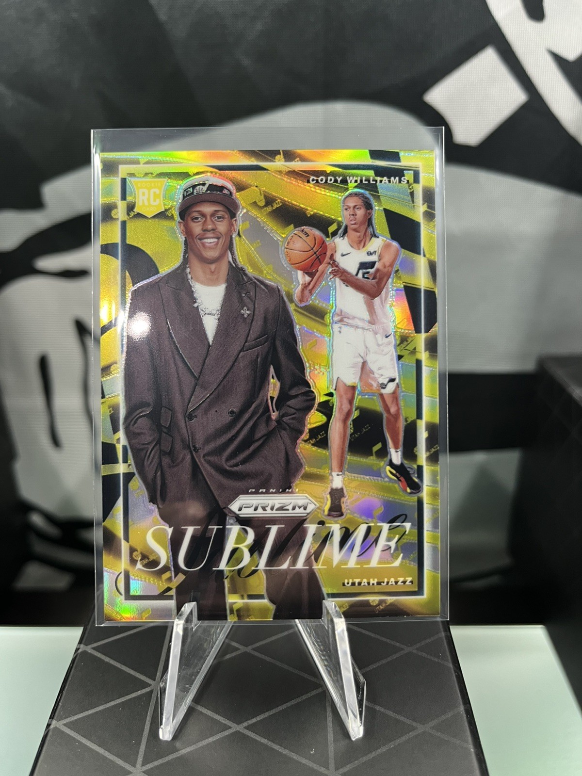 2024-25 Panini Prizm #26 Cody Williams Rookie Sublime Case Hit - Utah Jazz