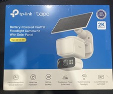 TP-Link - Tapo Wireless Floodlight Pan-Tilt Security Camera, 360 Viewing, 2K...