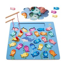 Magnetic Fishing Game for Toddlers, Wooden Alphabet Puzzle Maze... FAST USA SHIP