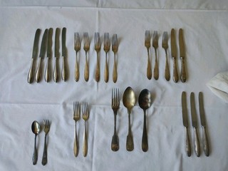 Silberbesteck Konvolut. Aus Nachlass. ca 1 1 Kg WMF Wellner 90er