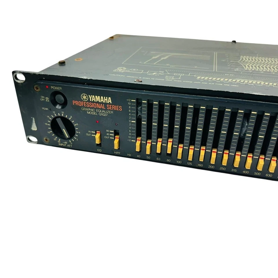 YAMAHA Q1027 Graphic Equalizer In working condition From Japan - Image 2 of 4