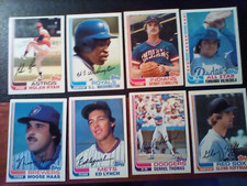 1982 Topps Baseball 8 Card Lot
