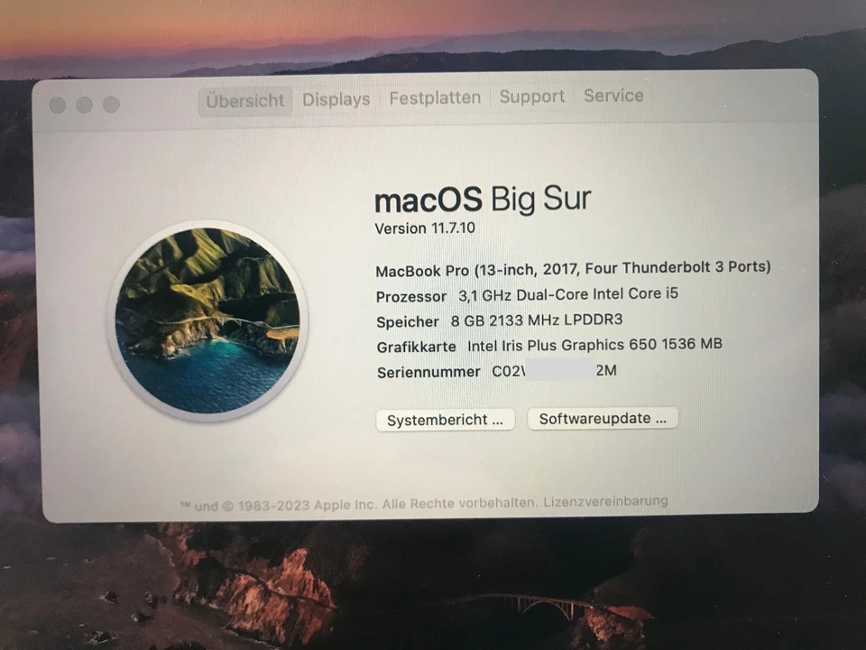 Apple MacBook Pro 2017 Retina 13,3“ - TOUCHBAR - 3,1 GHz - 500GB SSD -8GB -A1709 - Bild 4 von 4