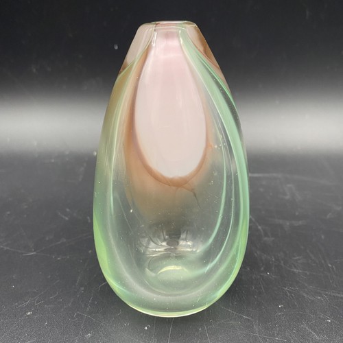 Colleen Ott Art Glass Vase Vintage 1987 Bud Vase Artist Signed Hand Blown Glass - Picture 6 of 12