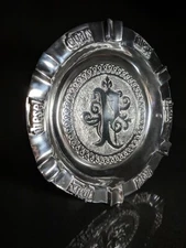 Pewter Cigar Ashtray 8.5" Diameter with 6 rests