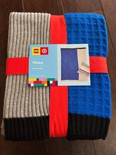LEGO® Collection x Target Throw Blanket Color Block Green/Teal/Black 50 x 60 in