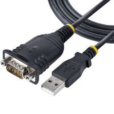 StarTech 1P3FP-USB-SERIAL 3ft 1m USB to Serial Cable, DB9 Male RS232 to USB