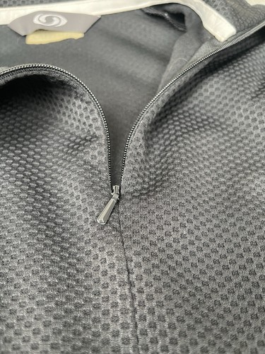 Salomon Jacket Womens Small/Medium Long Sleeve Pullover 1/4 Zip Waffle Black - Picture 4 of 10