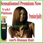 Sensational Premium Now Platinum Yaki Straight 100% Human Hair Weave -FAST POST
