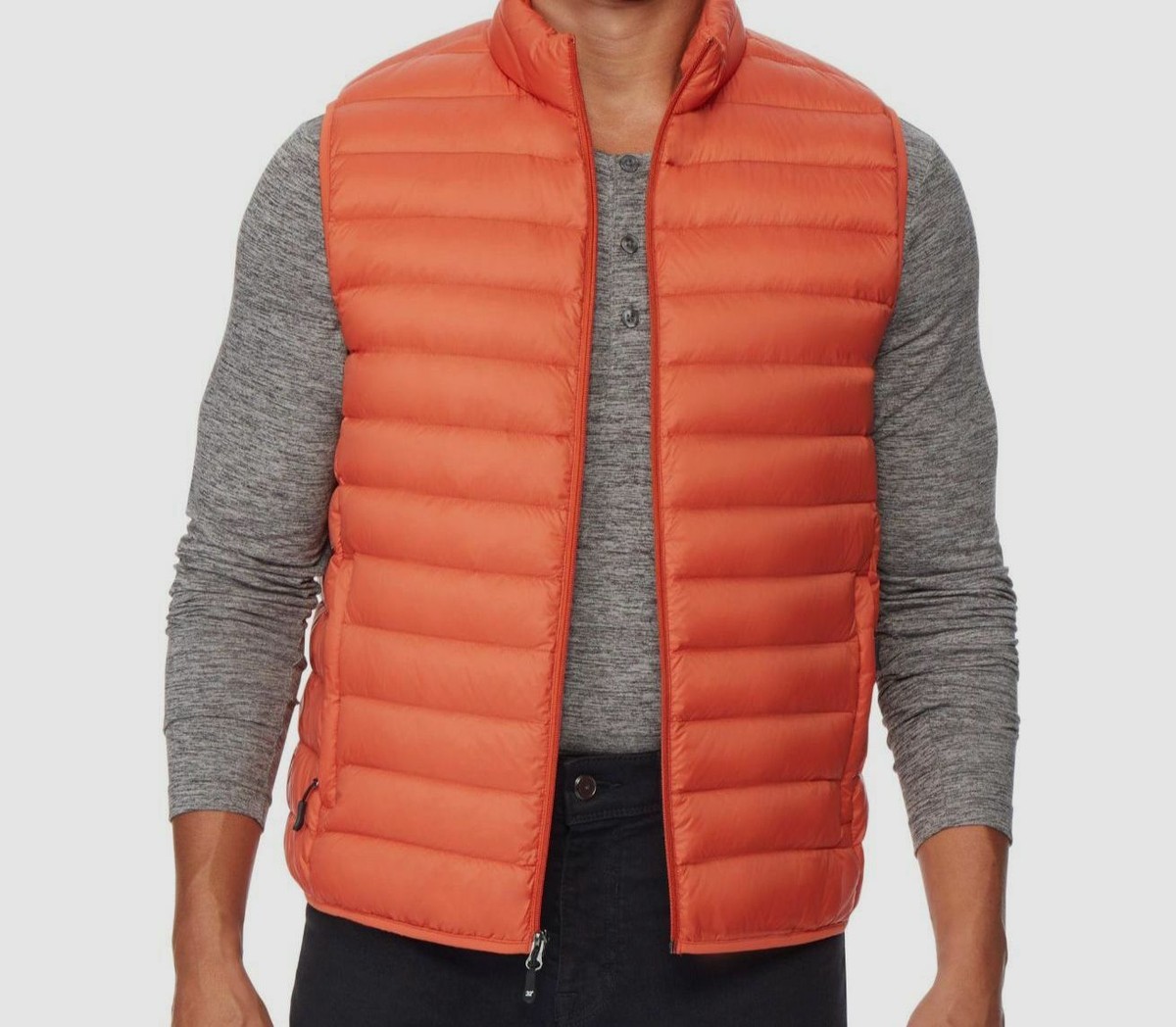 Jacket Outlet Mens Orange Down Vest Abercrombie Fitch Vest Mens L