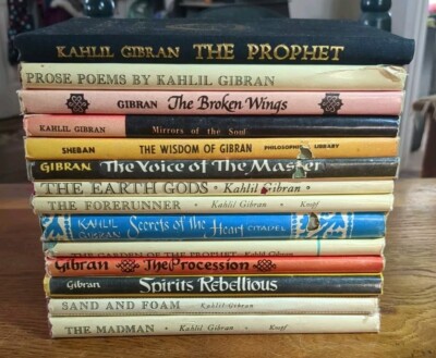 Khalil Gibran Spiritual Books Treasury The Prophet Voice Of The Master Lot of 14