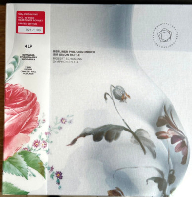 R Schumann Sir Simon Rattle Berliner Philharmoniker Symphonien 1- 4 LP vinyl new