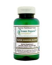 Green Organic Supplements' Ginseng, Super Blend Root, Beneficial for Metabolism
