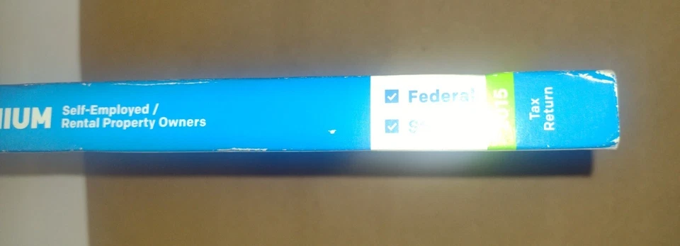 2015 H&R Block PREMIUM Federal State Self employed, Property Owner CD NEW BS - Image 3 of 3