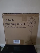16” Color Prize Wheel, 12 Slots Spinning Wheel with Folding Tripod Floor Stan...