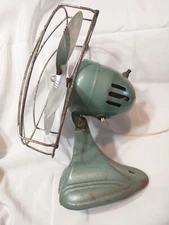 Antique 40s Dominon Desk Fan - Works see video