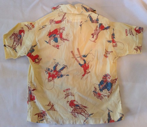 King of the Royal Mounted Youth Shirt Vintage 1930's 1940's 1950's Zane Grey - Picture 7 of 12