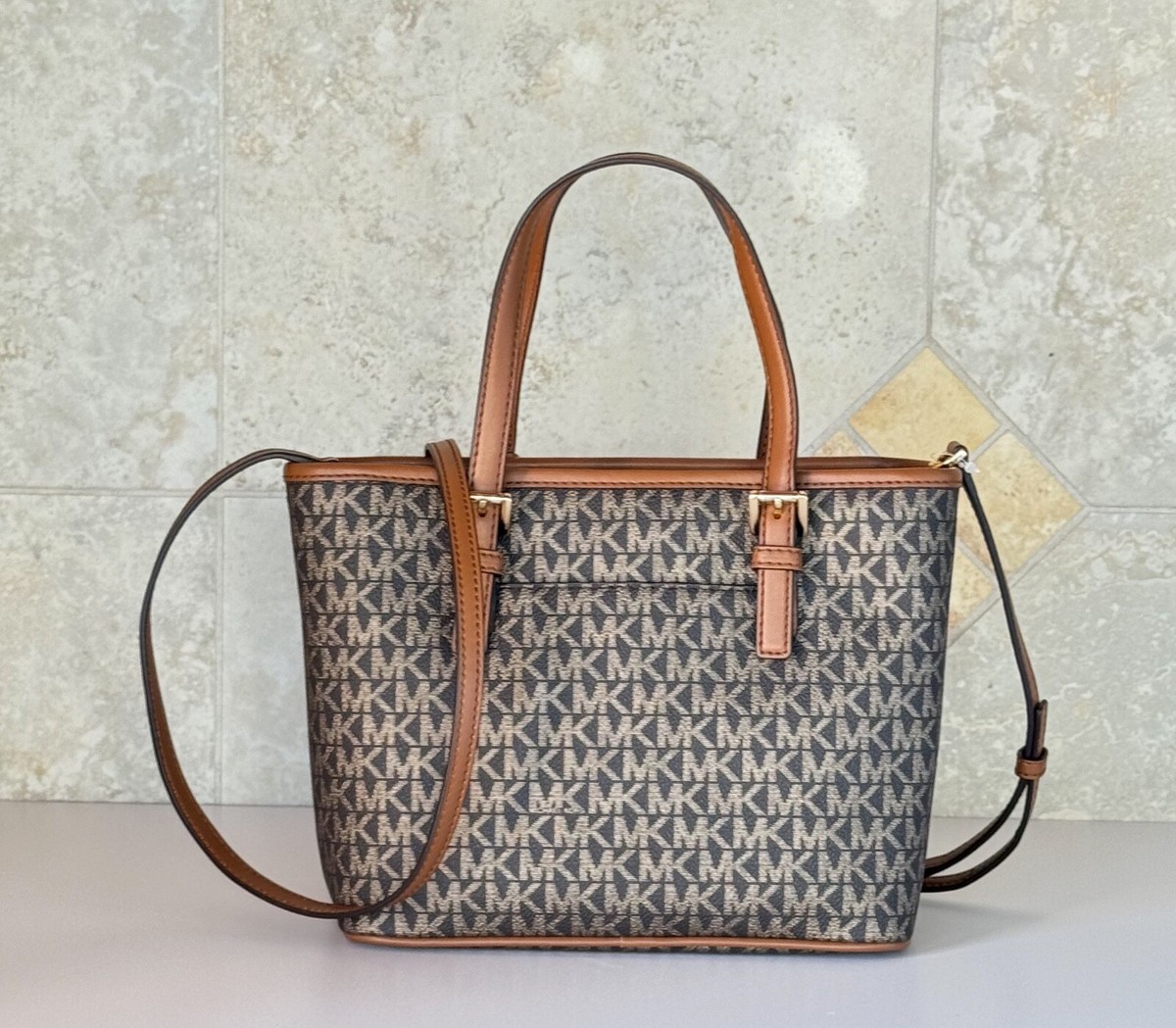 MICHAEL KORS JET SET TRAVEL XS CARRYALL TOTE SHOULDER BAG MK