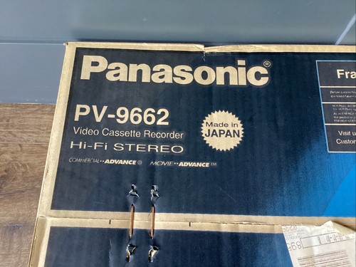 SEALED Panasonic VCR PV-9662 VHS Player / Recorder NEW IN BOX Free Ship - Picture 2 of 7