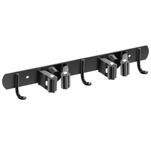 Wall Mount Broom Hanger Mop Holder, Kitchen Garden Laundry Garage Organizer Rack - Picture 9 of 9