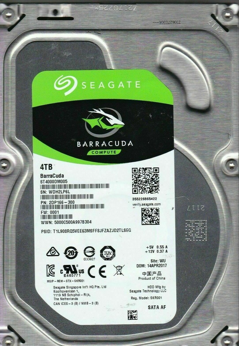 Seagate ST4000DM005（HDD 3.5インチ 4TB） Amazon.com: Seagate BarraCuda Internal Hard Drive 4TB SATA