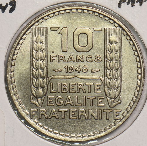France 1948 10 Francs 299608 combine shipping - Picture 2 of 2