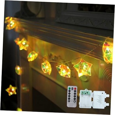 Star String Lights - 8 Modes 20 LEDs Star Fairy Lights Battery Star Bulb