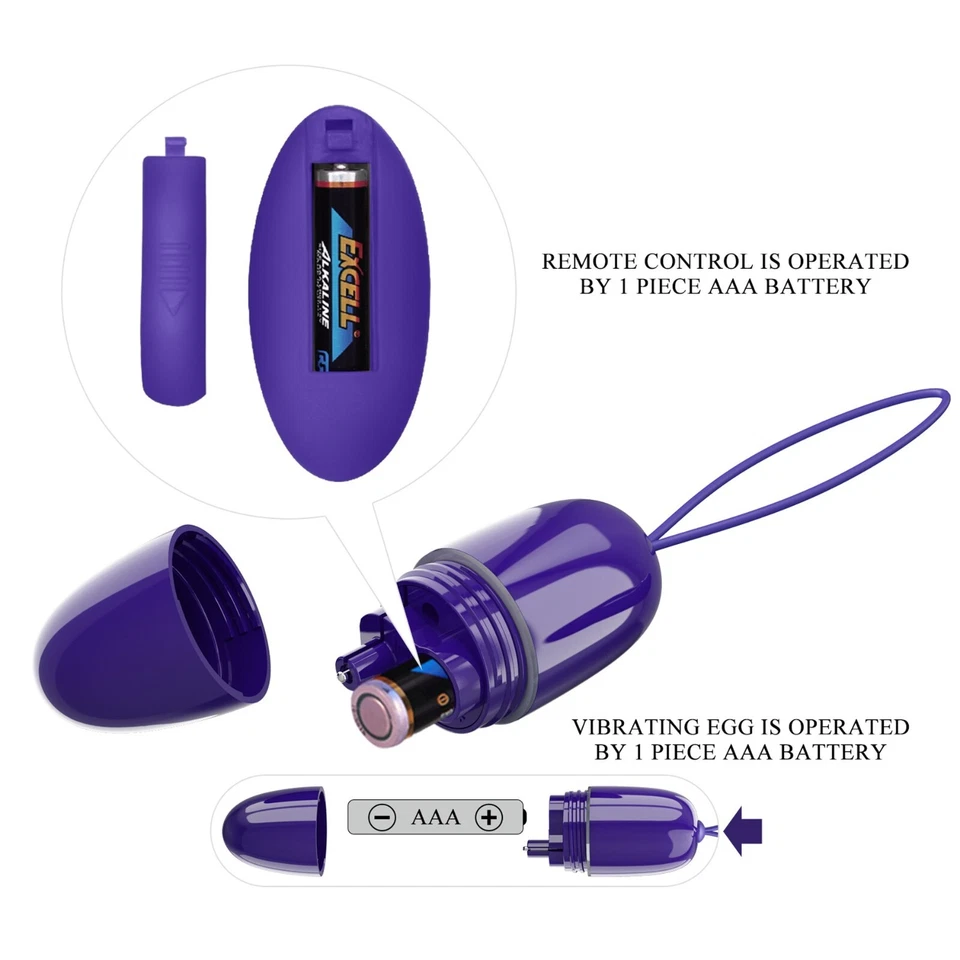 Vibro Funk Ei Vibrator Sexspielzeug Vaginakugel selkie blau - Bild 4 von 4