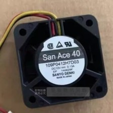 Sanyo 109P0412H7D03 4015 DC12V 0.13A 4CM 3-Wire Dual Ball Cooling Fan