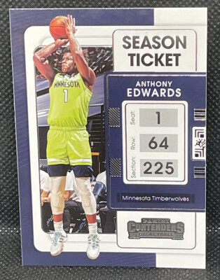 Anthony Edwards 2021-22 Panini Contenders #5 Minnesota Timberwolves
