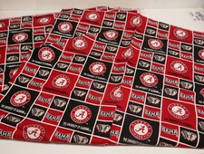 1 sq Yard Alabama Crimson Tide Cotton Fabric 36" x 36" NEW Old Stock Type one