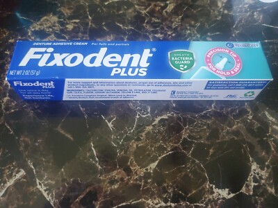 Fixodent Plus Denture Adhesive Cream -2oz. For Fulls & Partials. *Precision Tip*