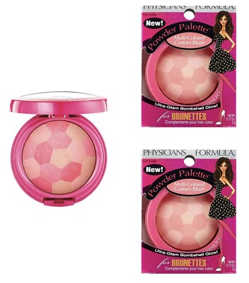 Physicians Formula Powder Palette Custom, Brunettes (2 PK) + Eyebrow Trimmer 6jf