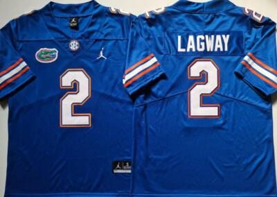 DJ Lagway Gators Men Jersey - All Stitched Blue