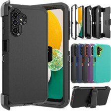 For Samsung Galaxy A13 A14 5G A12 Case Holster Belt Clip Shockproof Hybrid Cover