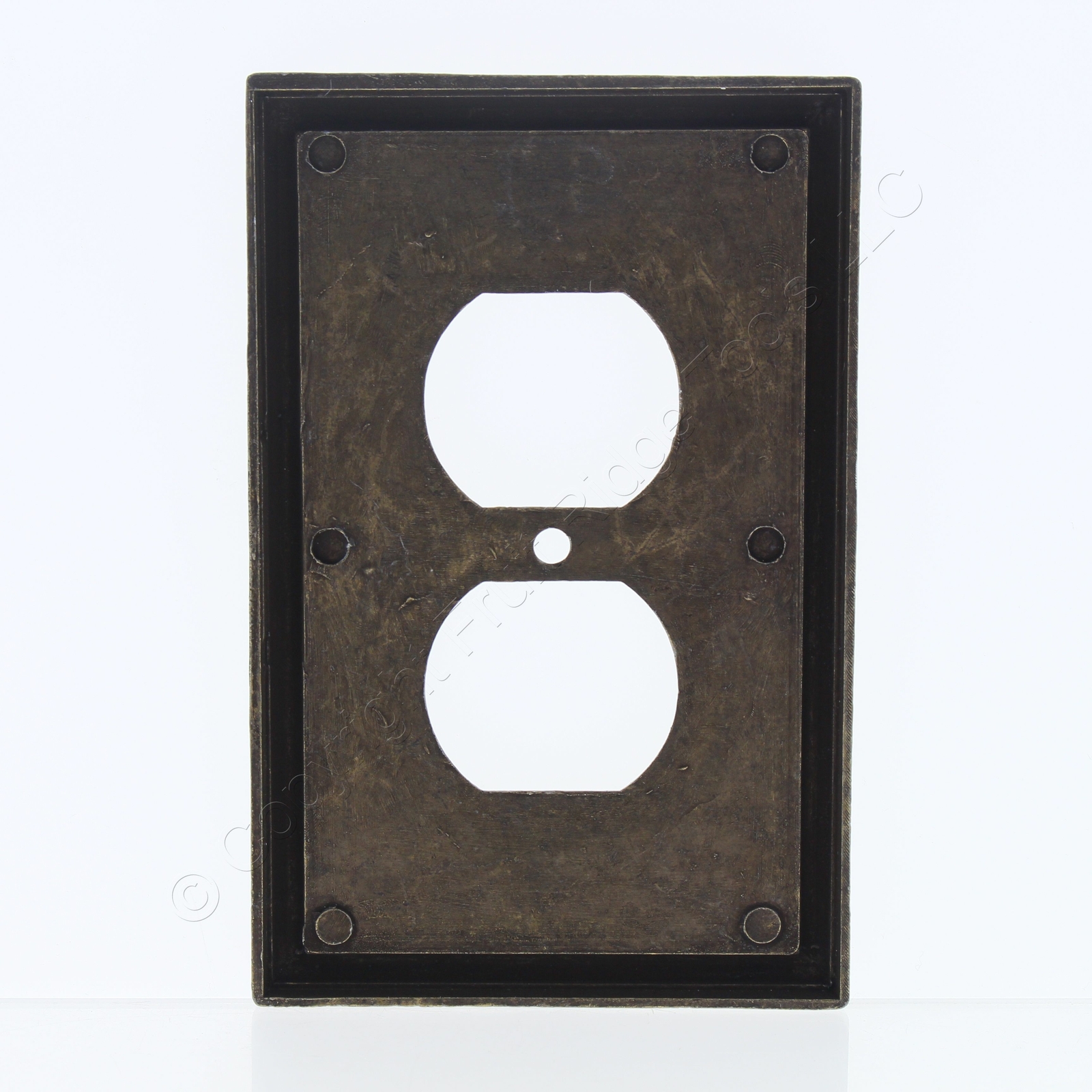 Leviton Satin Nickel Duplex Outlet Wall Plate - Brushed Chrome, Standard Size, 89603-STC