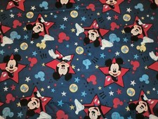 MICKEY MOUSE FABRIC MICKEY American Star toss REMNANT DISNEY FABRIC OUT OF PRINT